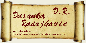 Dušanka Radojković vizit kartica